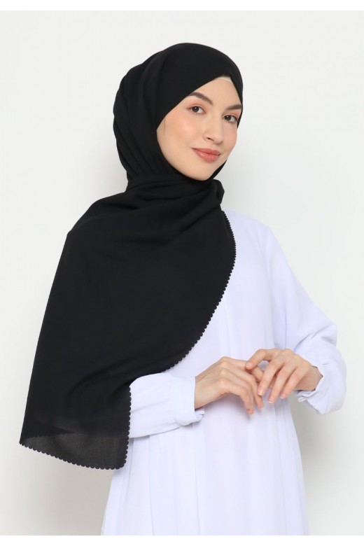 Pasmina Instan Lasercut Black